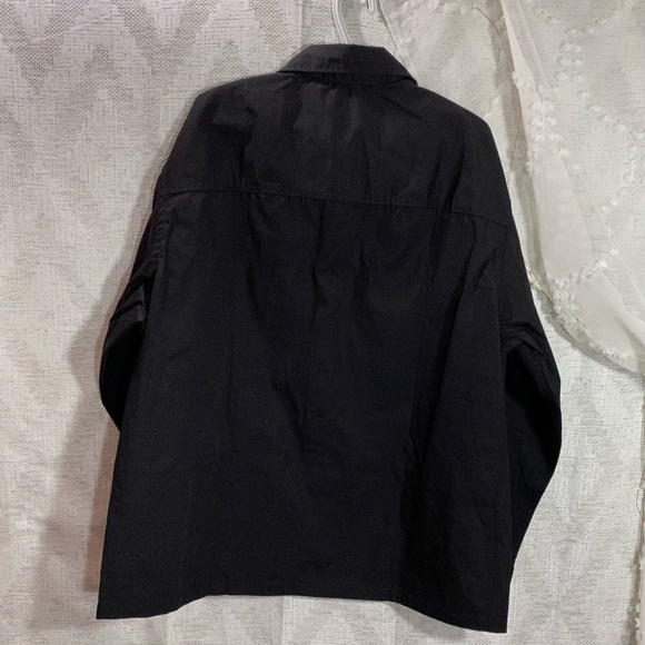 NWT H&M black relaxed fit shirt jacket size XL - Picture 3 of 3